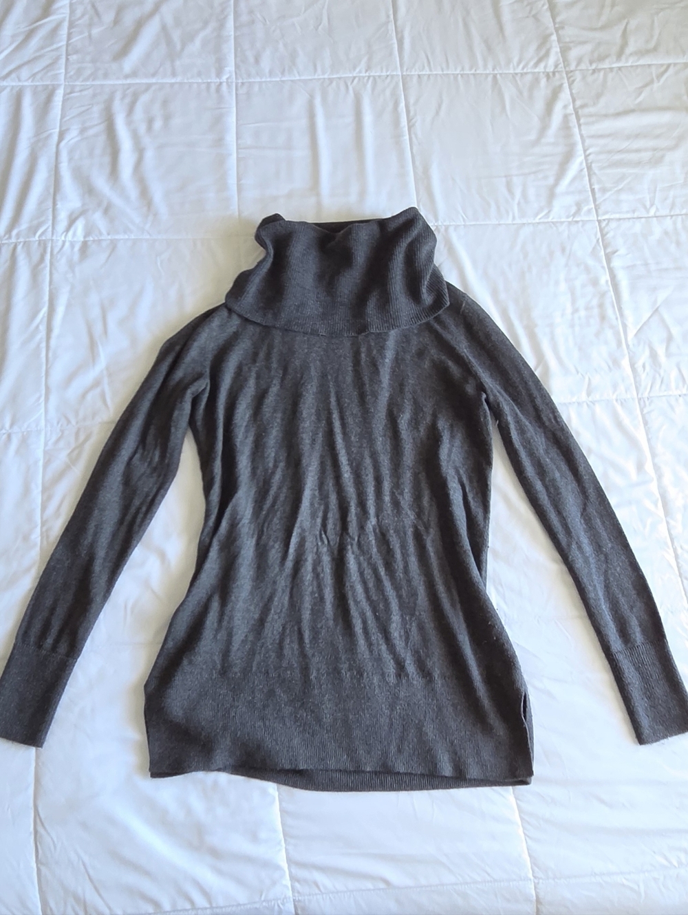 LOFT Dark Charcoal Turtle Neck Sweater - Picture 4 of 4